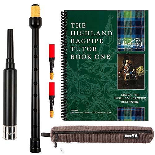 Barefoot Bagpiper Practice Bagpipe Chanter Standard Length, 18 inches