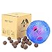 Interactive dog toys,Treat IQ Ball Food Dispensing Dog Toy with Dog Rope Toys For Puppy And Labrador Yorkshire Poodle,Ball Shape Design Cleans Teeth By QPEY