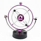 BOJIN Planet Kinetic Mobile Desk Toy - Electronic Perpetual Motion - Pink