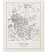 Tulsa Map Print, Tulsa Map, Tulsa Poster, City Map Posters, Tulsa Print, Oklahoma City, Oklahoma Map Art, Map Wall Art, Modern Map Art, Minimalist Poster, Scandinavian Poster, 8x10