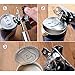 Vanghon Kitchen Can Opener Heavy Duty Manual Smooth Edge Bottle Tin Opener with Ultra Sharp Blade and Strong Handle Easy to Open, 304 Stainless Steel Brushed Finished