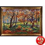 overstockArt The Clearing or Edge of The Wood Framed Oil Reproduction of an Original Painting by Paul-Elie Ranson