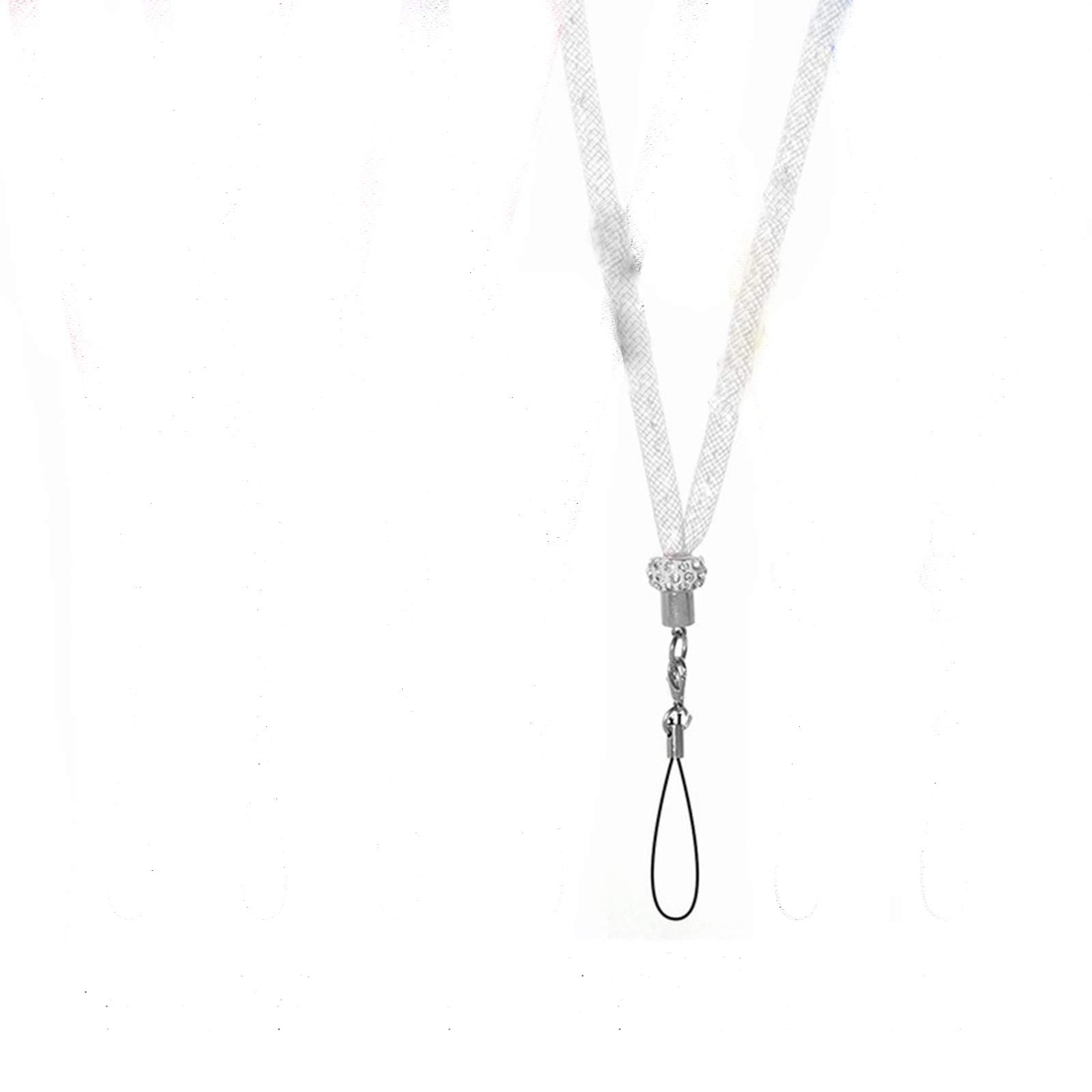 Strap Lanyard Bling Rhinestone Neck Lanyard 9 Colors for Choice Crystal Custom for ID Badge Holder