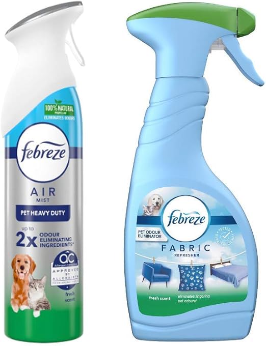Pet Odour Eliminator Febreze Fabric Refresher Bundled with Febreze Pet