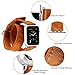 Apple Watch Band 38mm iwatch bands 38mm Double Tour Genuine Leather wristbands Replacement Bracelet Bands for Apple Watch Series 3 Series 2 Series 1, Vintage Brown