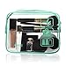 ANRUI Clear Makeup Bags, 3 Pack Quart Size Travel Bag, TSA Approved Toiletry Bag, Clear Travel Bags for Toiletries Carry on Lakeblue