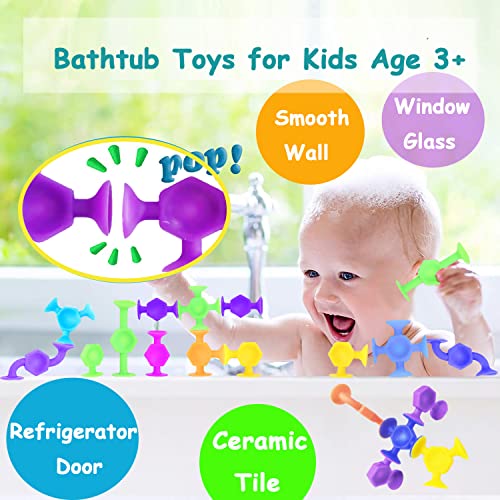 CreateView 50pcs Suction Toys for Kids, Sensory Toys for Autistic