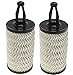 2 Pack 2761800009 Oil Filter Fits Mercedes-Benz E350 ML350 GLK350 C300 GLE350 S550 GL450 CLS550 GLS450 E400 C350 E550 GL550