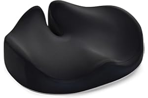 FOAMULA Seat Cushion for Office Chair, Memory Foam Sciatica Pain Relief Pillow, Seat Cushion for Hip, Tailbone, Coccyx Pain, Desk Chair Cushion for Office, Gaming, Car, Wheelchair