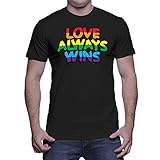 Mens Love Always Wins - Gay Pride T-shirt