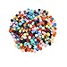 Aunifun 300 Pieces Octagon Sealing Wax Beads Sticks with 2 Pieces Tea Candles and 1 Piece Wax Melting Spoon for Wax Stamp Sealing (12 Colors)