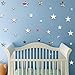 ufengke 20-Pcs 3D Star DIY Mirror Effect Wall Decals,Children's Room Nursery Fashion Design Art Decals Home Decoration