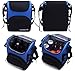 MIER Large Insulated Lunch Bag Reusable Lunch Box Picnic Cooler Bag for Men, Women, Adjustable Shoulder Strap (Blue)