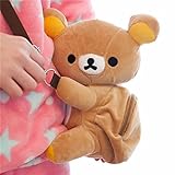 SM.Y.Toys & Accessories Soft Plush Shoulder/Crossbody Mini Bag W/Mini Pocket for Kids. (Rilakkuma)