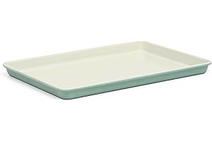 Martha Stewart Gallen 15 x 10 Inch Nonstick Carbon Steel Cookie Sheet - Teal