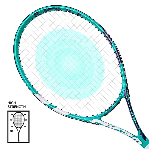 2-Player Tennis Racket Set for Adults - Professional 27-Inch Carbon Fiber Racquets, Includes 3 Tennis Balls & Premium Carry Bag - Lightweight & Shockproof Design