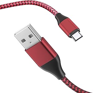 TPLTECH USB Type C Charger Cable,2 Pack 6.6FT Nylon Braided Fast Charging Sync for Motorola Moto G6/G6 +/G7/G7+,Z Z2 Z3 G7 Play,Z/Z3/Z4/X4,Z Droid Force/ONE/One Vision/G7 Power/G7 Optimo Maxx/Z2 Force