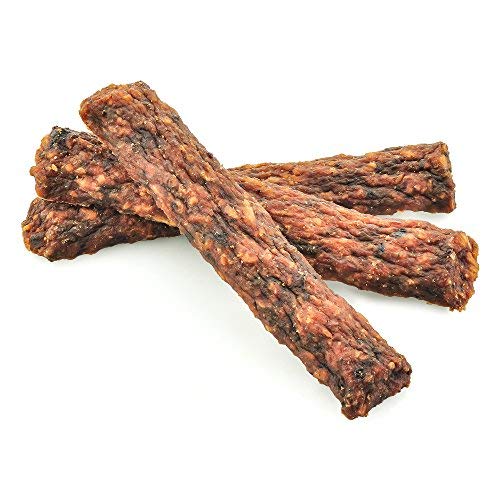 Best Bully Sticks Gourmet Rabbit, Apple, and Kale Superfood Jerky Dog Treats (1lb. Bag) - All-Natural Dog Treats