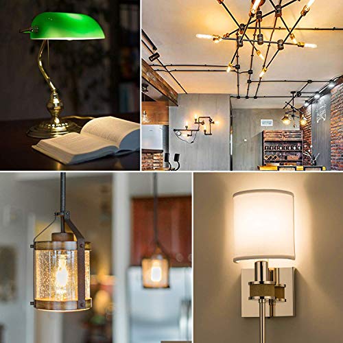 LEOOLS T10 Led Bulb, 6W Dimmable Led Tubular Bulbs, 60 Watt Incandescent Bulb Equivalent, 2700K Warm White,600LM, Clear Glass, E26 Base Lamp Bulb, for Cabinet Display Cabinet etc,6 Pack. - Thumbnail 2