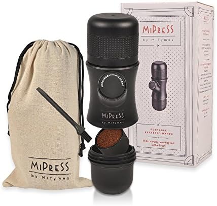 MINI ESPRESSO PUMP for people who love coffee – ESPRESSO MAKER PORTABLE – MANUAL COFFEE MACHINE – filter basket brush - travel bag – e-book