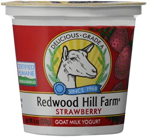 Redwood Hill Goat Milk Yogurt, Strawberry, 6 oz