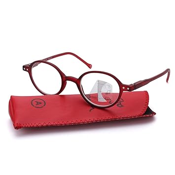 red bifocal reading glasses