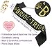 Bachelorette Party Decorations Kit, Smarimple Bridal Shower Supplies - 7 Unique Bachelorette Party Sashes, Metal Rhinestone Tiara, 12 Metallic Tattoos, Veil