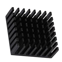 Alvinlite 10Pcs Heatsink 25x25 x10mm |0.9x0.9x0.4