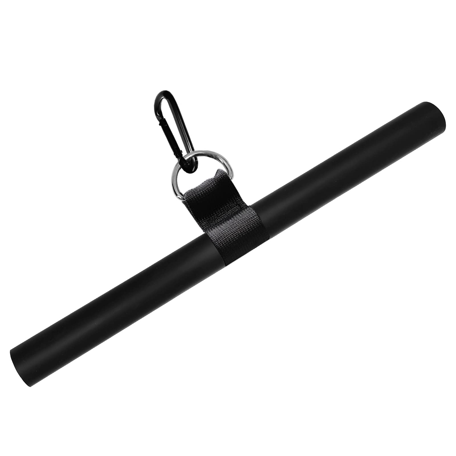 Topfinder Rotating Straight Bar Multi Gym Cable Attachments DIY LAT Pull Down Handles Bicep Tricep Bar with Carabiner (Nylon Rotating Tricep Bar) โ image 1