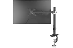 Suptek Single LED LCD Monitor Desk Mount Heavy Duty Fully Adjustable Stand for 1 / One Screen up to 32 inch (MD6421)