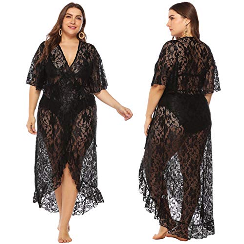 Witspace Women Bathing Cover Up Bikini Swimsuit Swimwear Crochet Smock Beach Cover Up