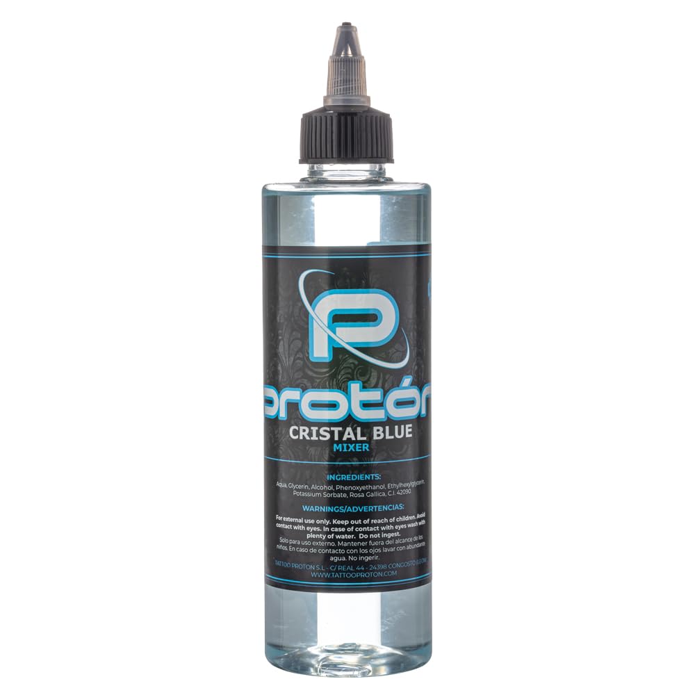 Proton Cristal Blue - Mixer - 250ml / 8.5oz Tattoo Ink Diluent