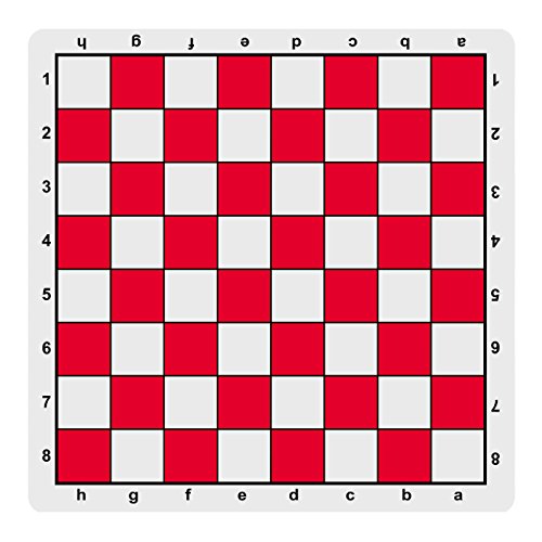 WE Games Red Mousepad Chess Board, 20 inches - made in USA