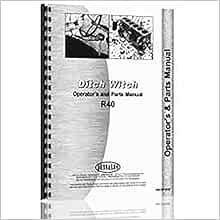 New Ditch Witch R-40 Operator+Equipment Parts Manual (DW-OP-R40