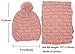 HANERDUN Women Girls Fashion Winter Warm Knitted Hat Beanie Hat Scarf Set