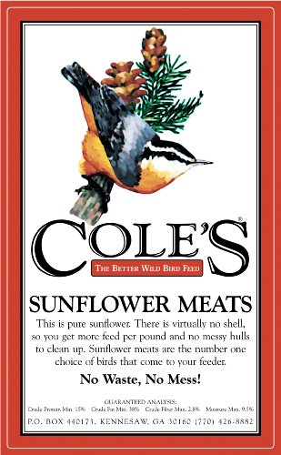 Cole's SM10 Sunflower Meats Bird Seed, 10-Pound - Thumbnail 2