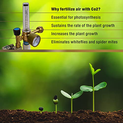 MANATEE CO2 Regulator Emitter System with Solenoid Valve Flowmeter for