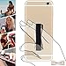LOVEHANDLE Universal Phone Grip for Smartphones & Mini Tablets - Phone Holder for Hand - Wireless Charging Compatible - Made in The USA - Black Elastic Strap with Gold Base