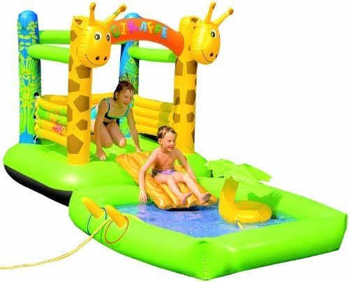 Wehncke Bouncy Castle and Play Pool Set (Green/Yellow) by Wehncke
