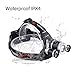 Victagen Waterproof 5000Lm LED Headlamp,Hands Free Zoomable Bicycle Headlight&Bike Flashlight Torch, Match 2 Rechargeable Batteries,USB Cable,Applies To Wall Charger And Car Charger For Outdoor Sports