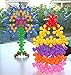 SHAWE Kids Building Block Toy, More than 90 Pieces Mighty Molecules Big Size,Interlocking Solid PE Plastic Building Sets,Educational Games,Sensory Fidget Toys,Safe Material for Kids,Package with Reusa