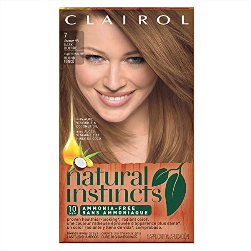 Clairol Natural Instincts, 7 / 9N Coastal Dune Dark Blonde, Semi-Permanent Hair Color, 1 Kit (Pack of 3)