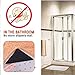 CMISMPRT Rug Gripper - Reusable Carpet Anti Curling Non Slip Area Sticker Keeps Your Rug in Place and Makes Corners Flat Removable Washable Pad for Tile Floors, Carpets, Floor Mats, Wall, Black 8pcs