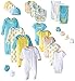 Gerber Baby Boys' 26 Piece Essentials Gift Set, Aqua Blue 0-3 Months