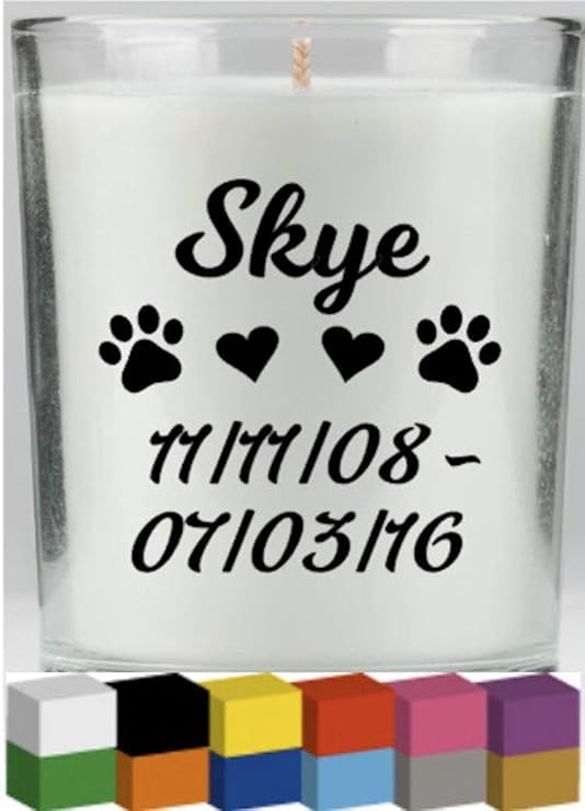 pet loss memorial candle