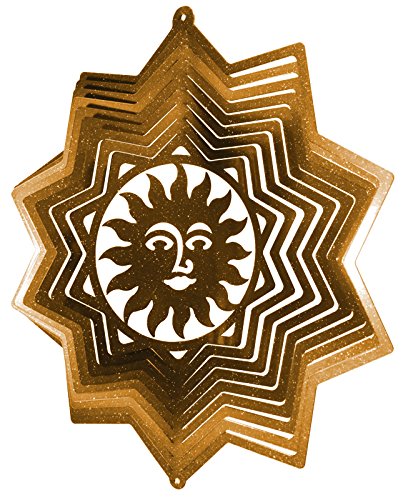 SUN STAR Swirly Metal Wind Spinner