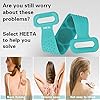 HEETA Soft Silicone Back Body Scrubber Exfoliating Shower Bathing Brush with Handle, Deep Clean SPA Massage Skin Care…