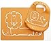 Modern Twist Bucket-Bib 100% Food-Grade Silicone, Waterproof and Reusable, Dandy Lion – Orange