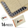 Anti Curling and Anti Slip Rug Gripper - Bonus Phone Sticker Holder - 3M Premium Carpet Gripper Tape - Keeps Your Rug in Place and Makes Corners Flat - 16 pcs Large Size