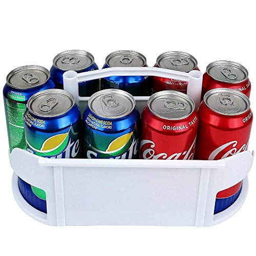 Samincom (1 Piece) Rotating drinks frameâ€“Soda Can Holder Dispenser and Organizer for Refrigerator and Cabinet